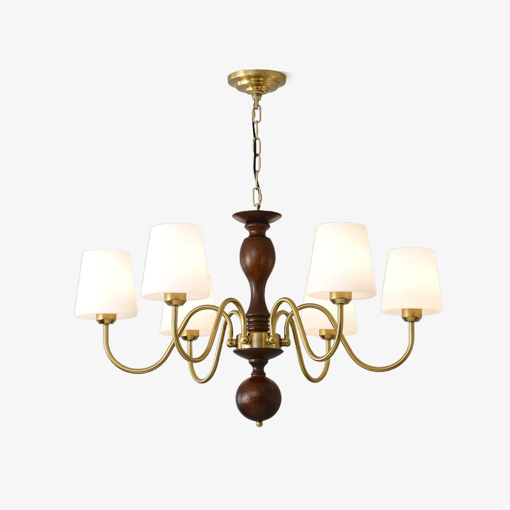 Caldereth Wood Chandelier-Moonnatur