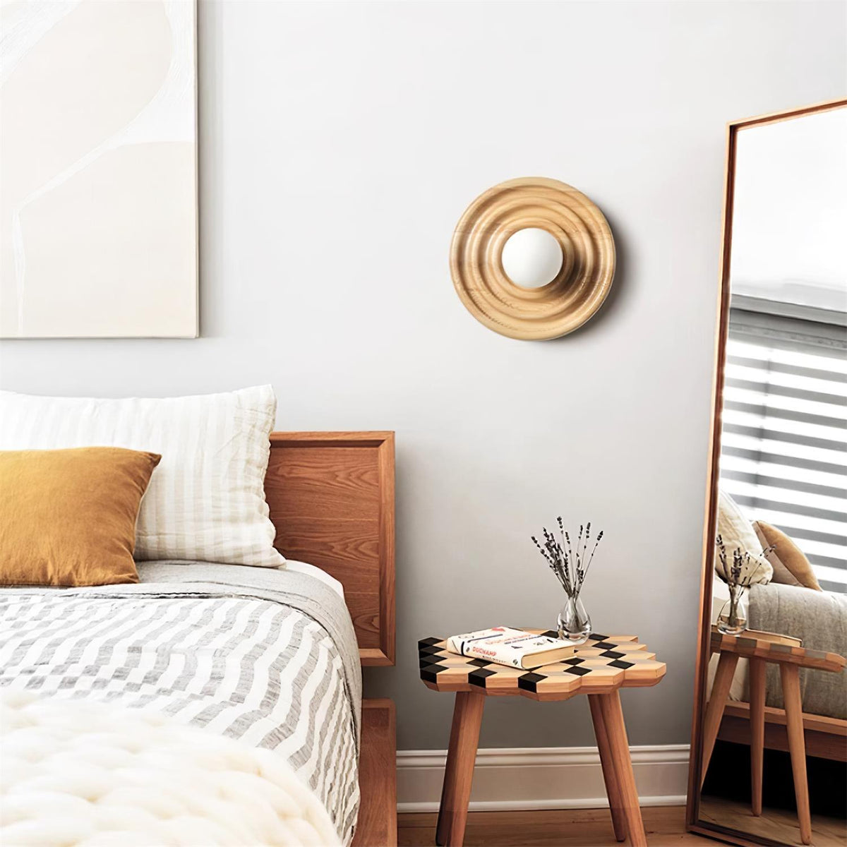 Savenevia Ash Wood Wall Light-Moonnatur