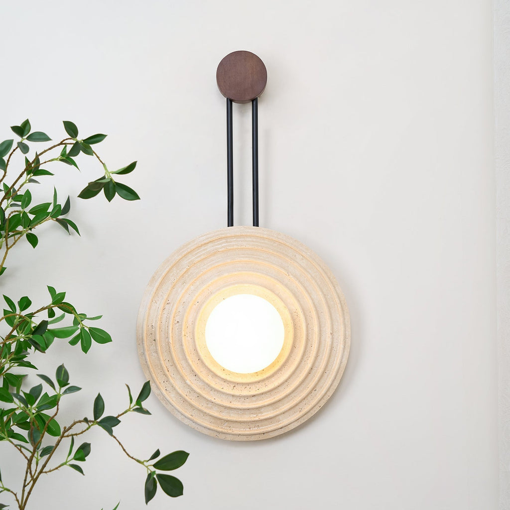 Edrenoria Travertine Wall Light-Moonnatur