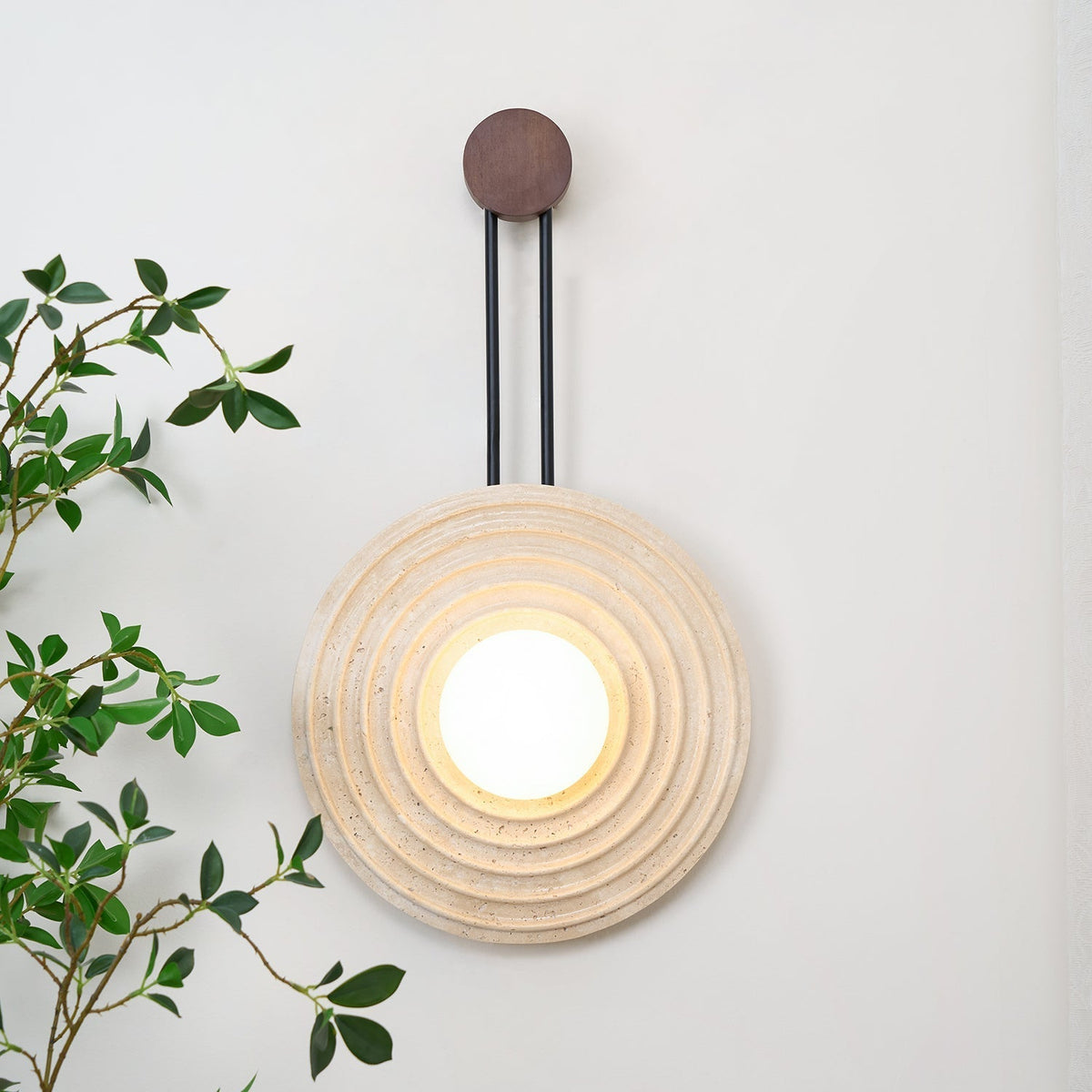 Edrenoria Travertine Wall Light-Moonnatur