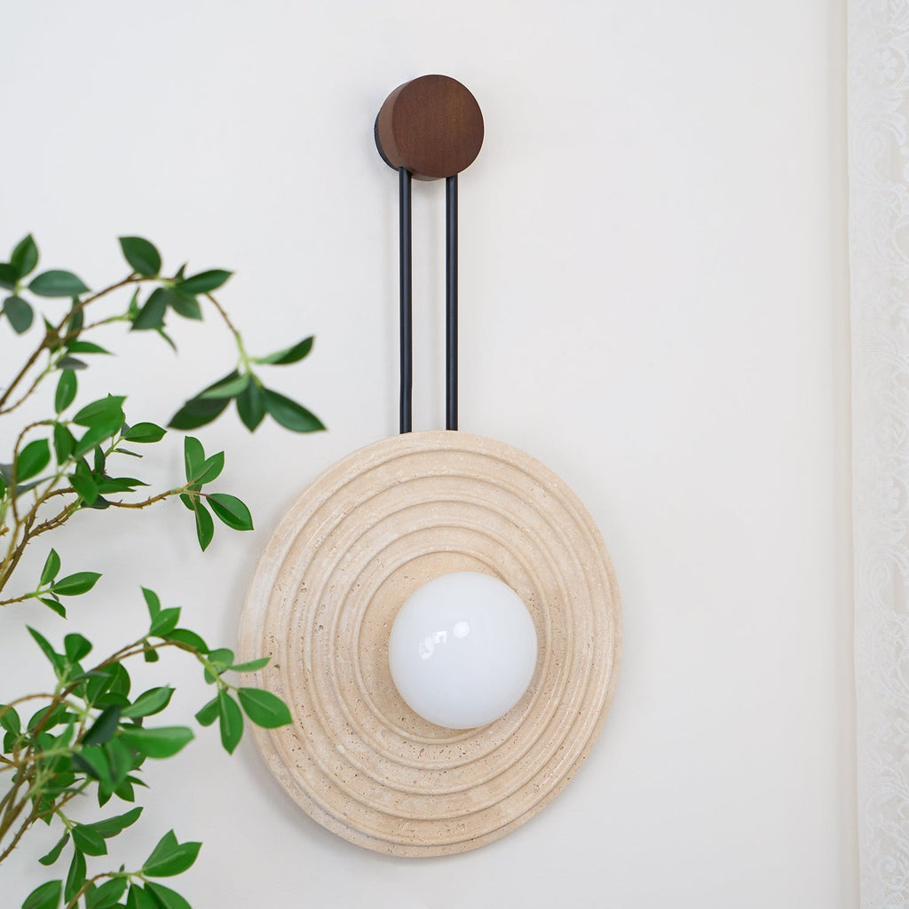 Edrenoria Travertine Wall Light-Moonnatur