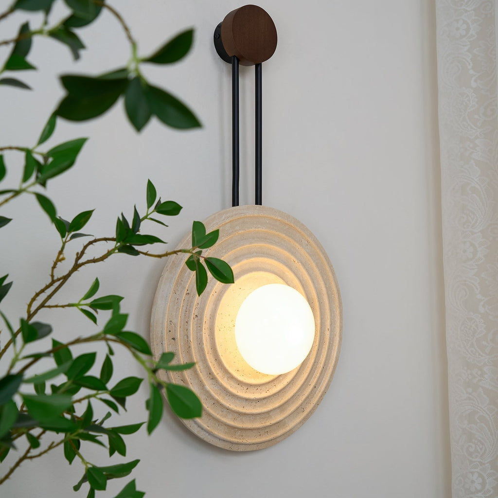 Edrenoria Travertine Wall Light-Moonnatur