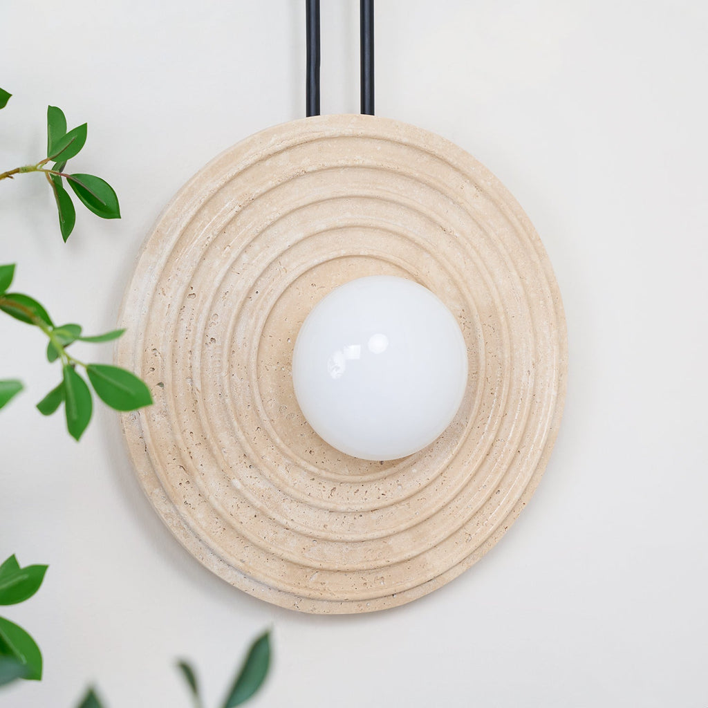 Edrenoria Travertine Wall Light-Moonnatur