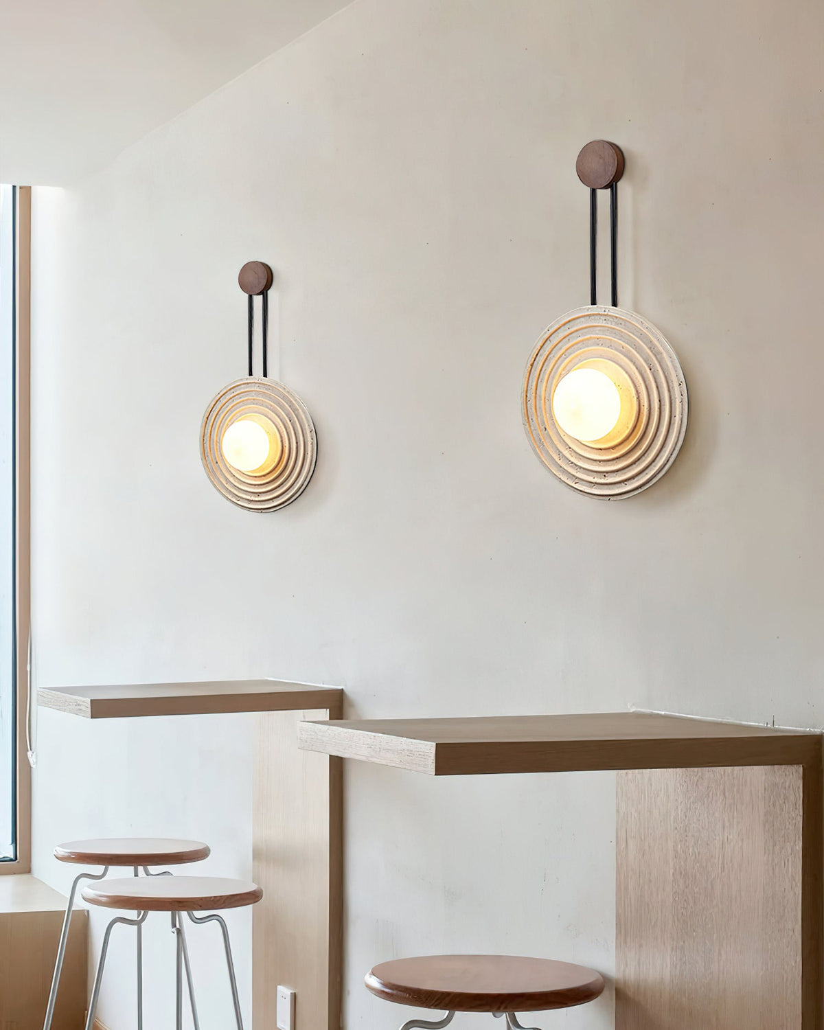 Edrenoria Travertine Wall Light-Moonnatur