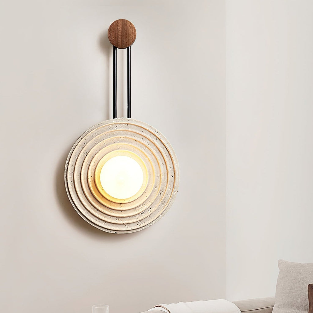 Edrenoria Travertine Wall Light-Moonnatur