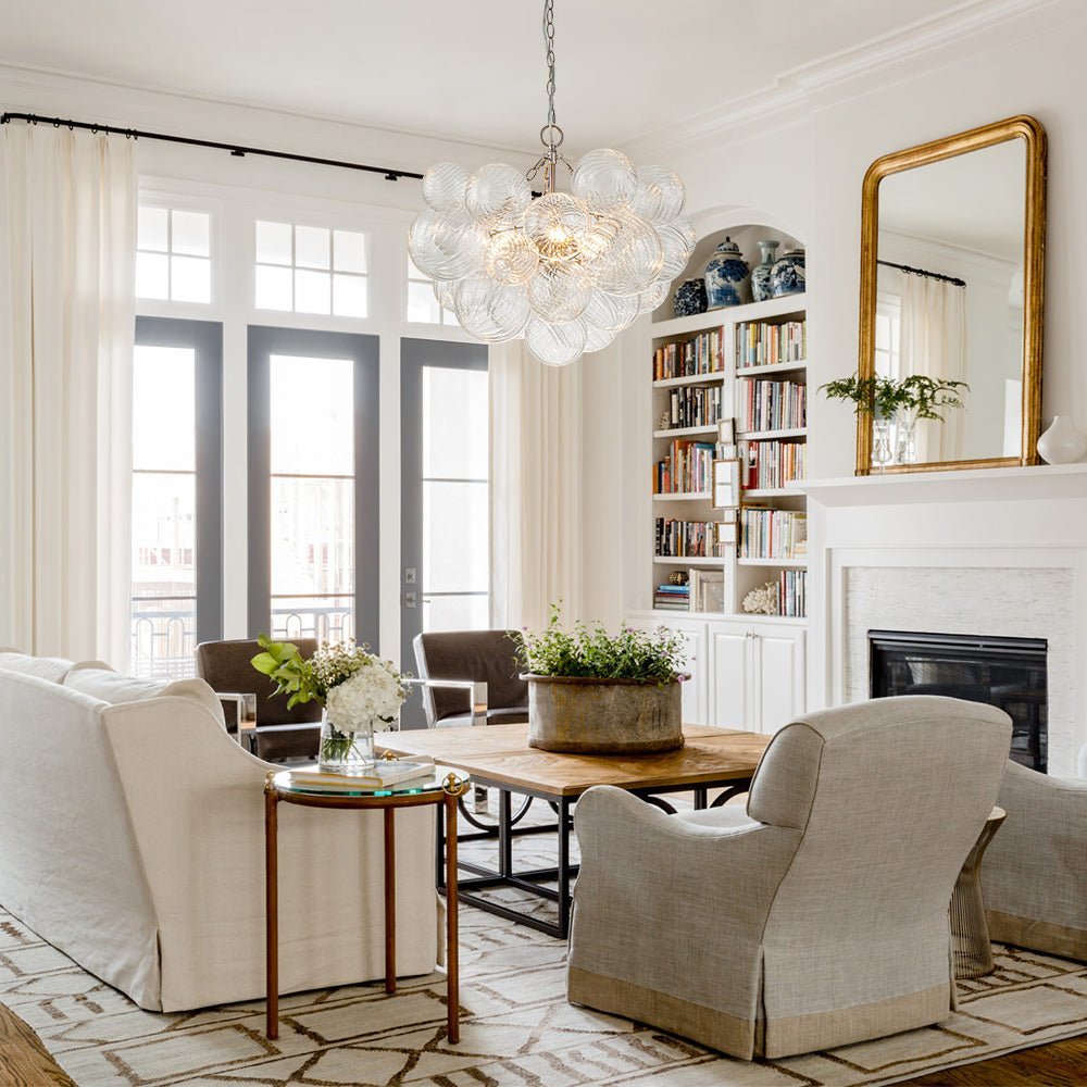 Raselle Glass Chandelier-Moonnatur