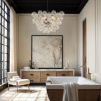 Raselle Glass Chandelier-Moonnatur