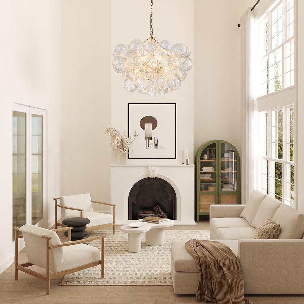 Raselle Glass Chandelier-Moonnatur