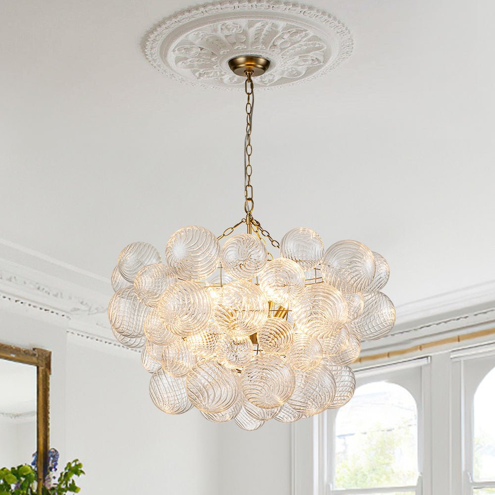 Raselle Glass Chandelier-Moonnatur