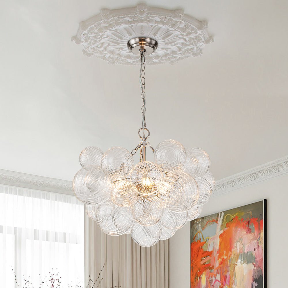 Raselle Glass Chandelier-Moonnatur