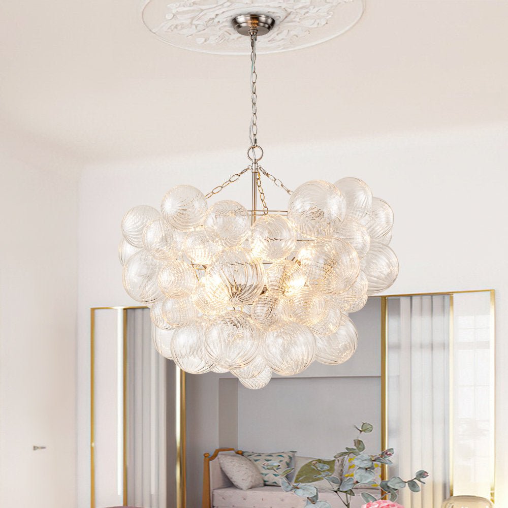 Raselle Glass Chandelier-Moonnatur