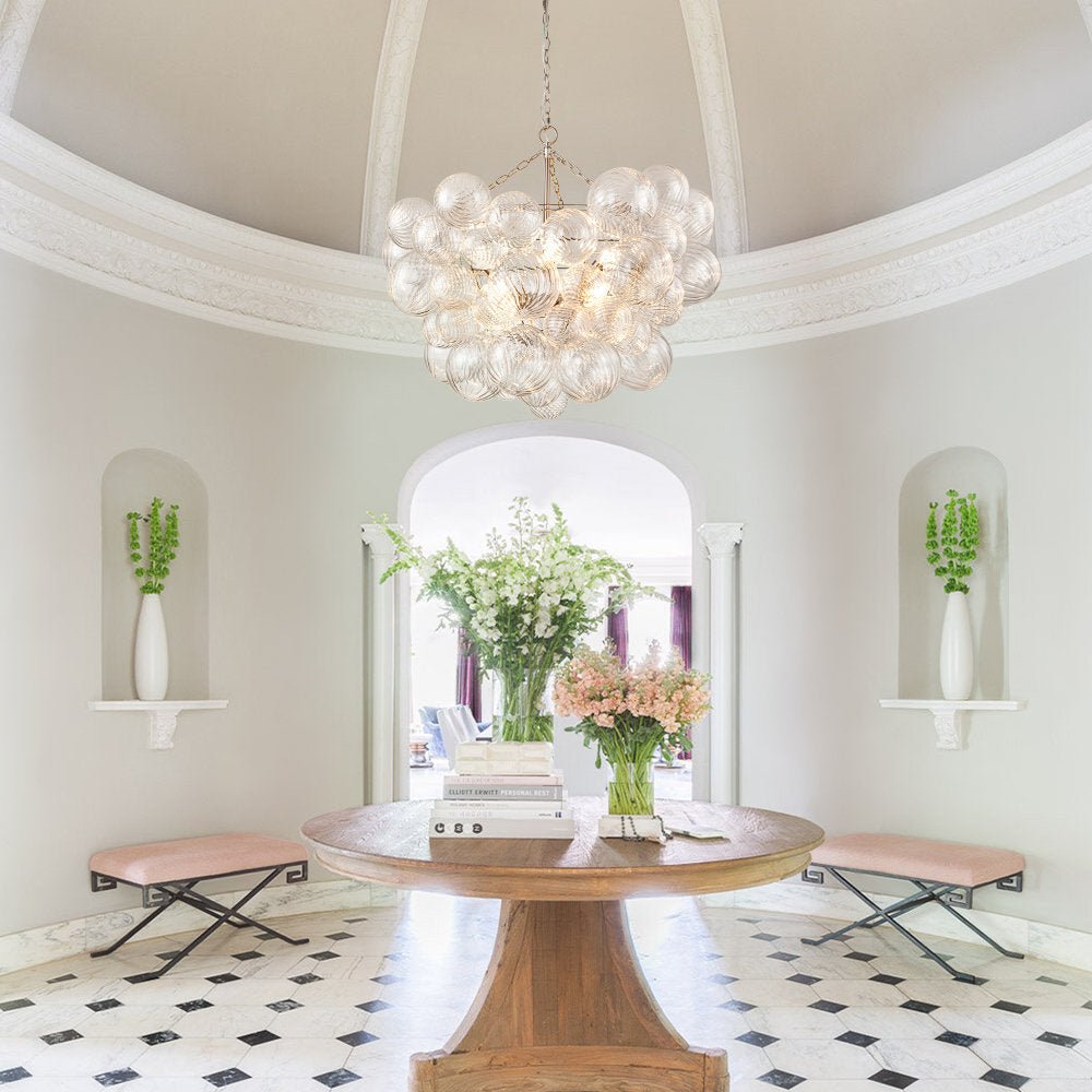 Raselle Glass Chandelier-Moonnatur