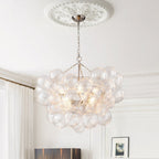 Raselle Glass Chandelier-Moonnatur