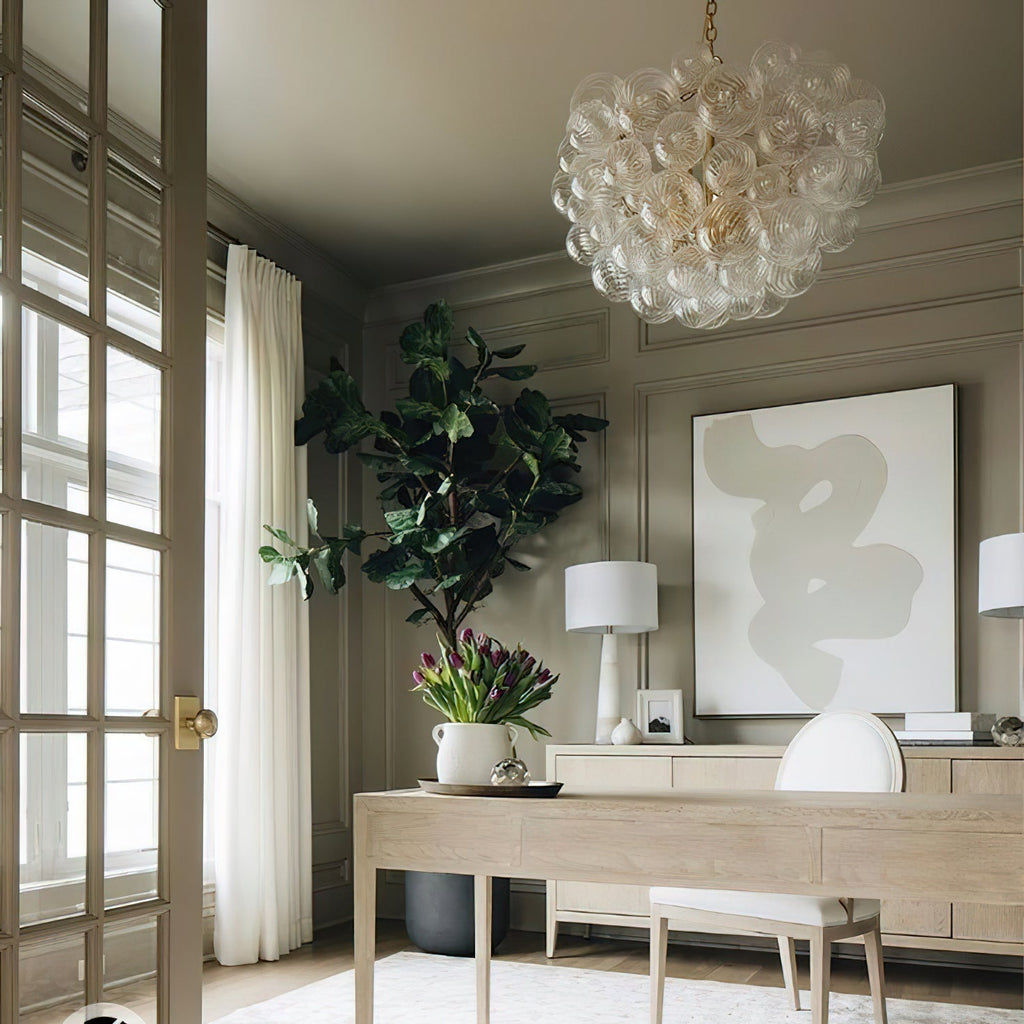 Raselle Glass Chandelier-Moonnatur