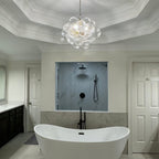 Raselle Glass Chandelier-Moonnatur