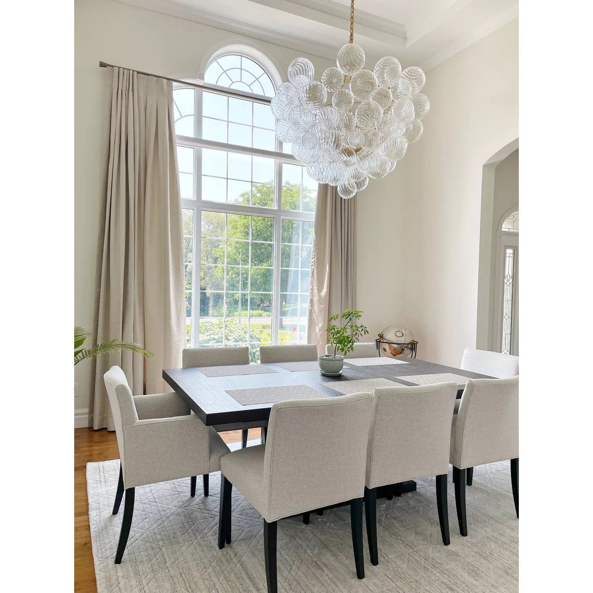Raselle Glass Chandelier-Moonnatur