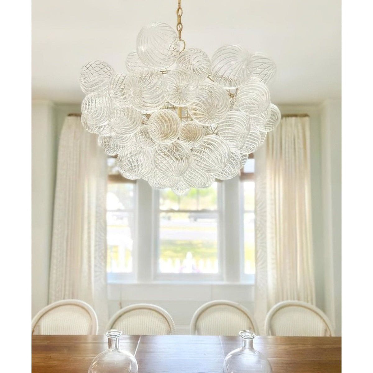 Raselle Glass Chandelier-Moonnatur