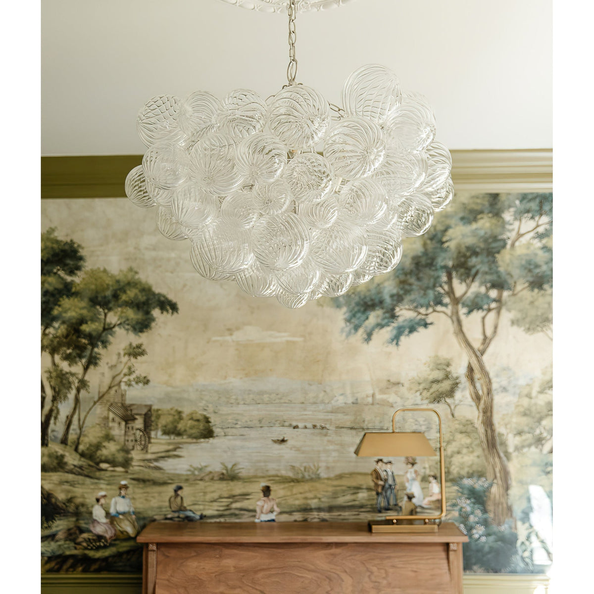 Raselle Glass Chandelier-Moonnatur