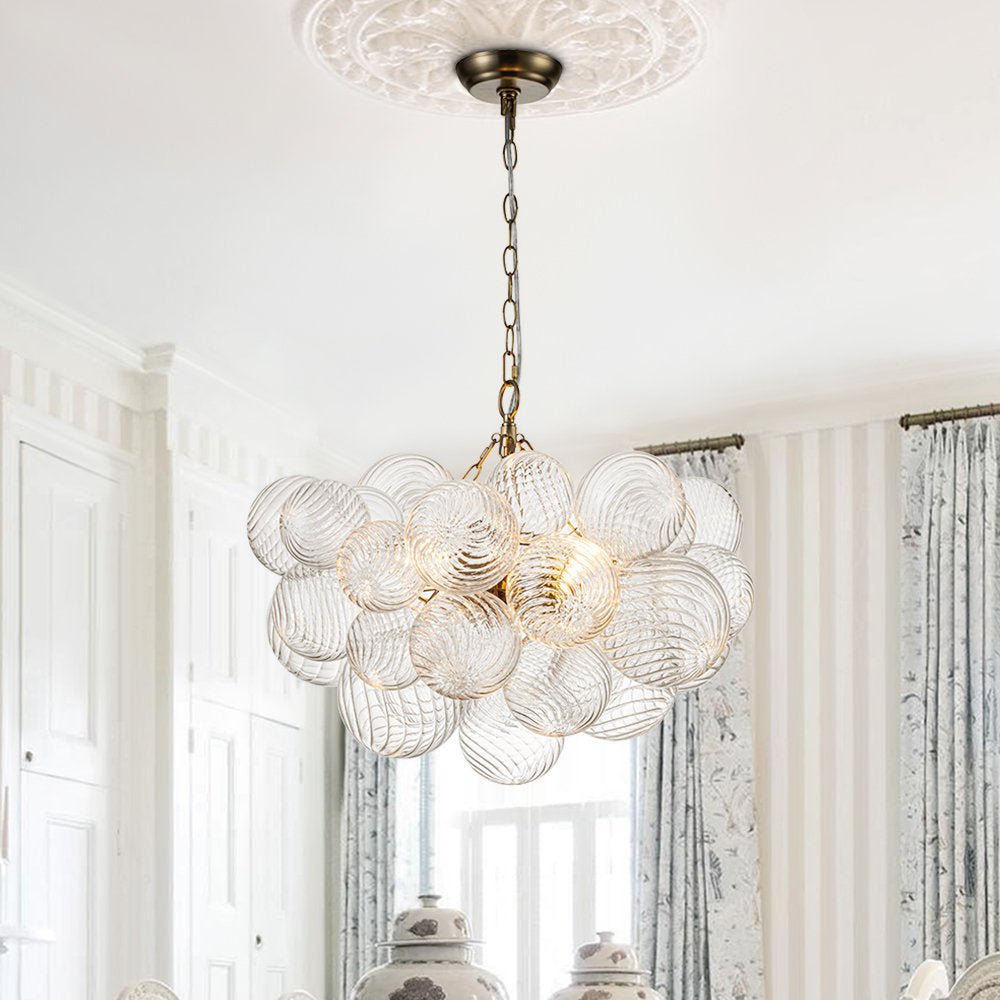 Raselle Glass Chandelier-Moonnatur