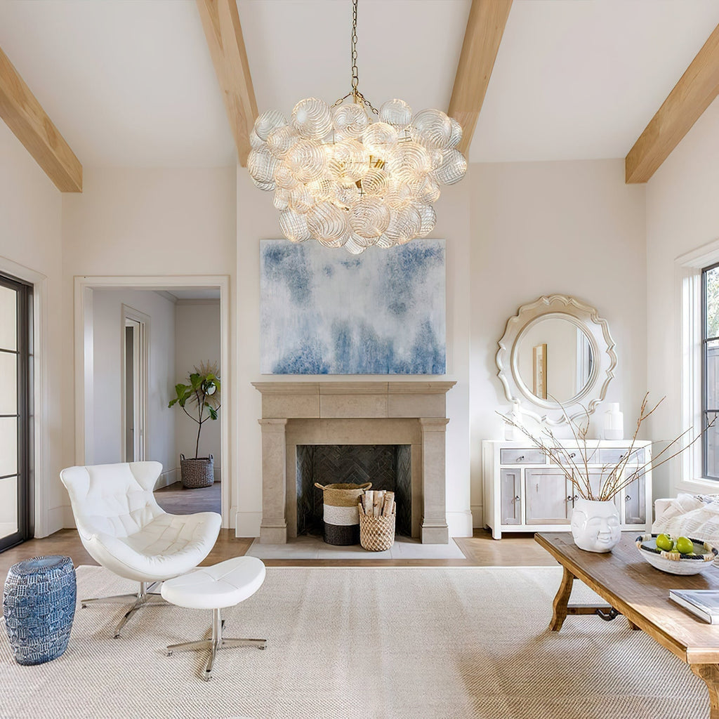 Raselle Glass Chandelier-Moonnatur