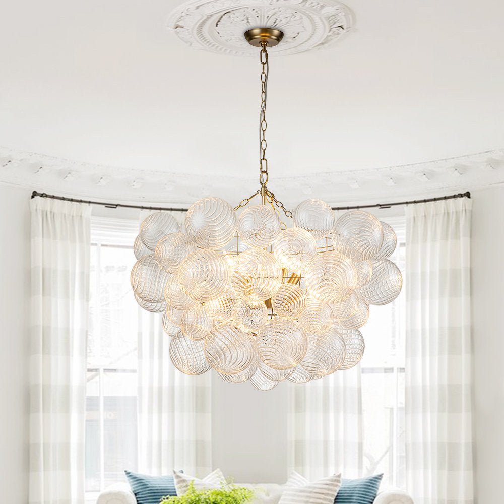 Raselle Glass Chandelier-Moonnatur