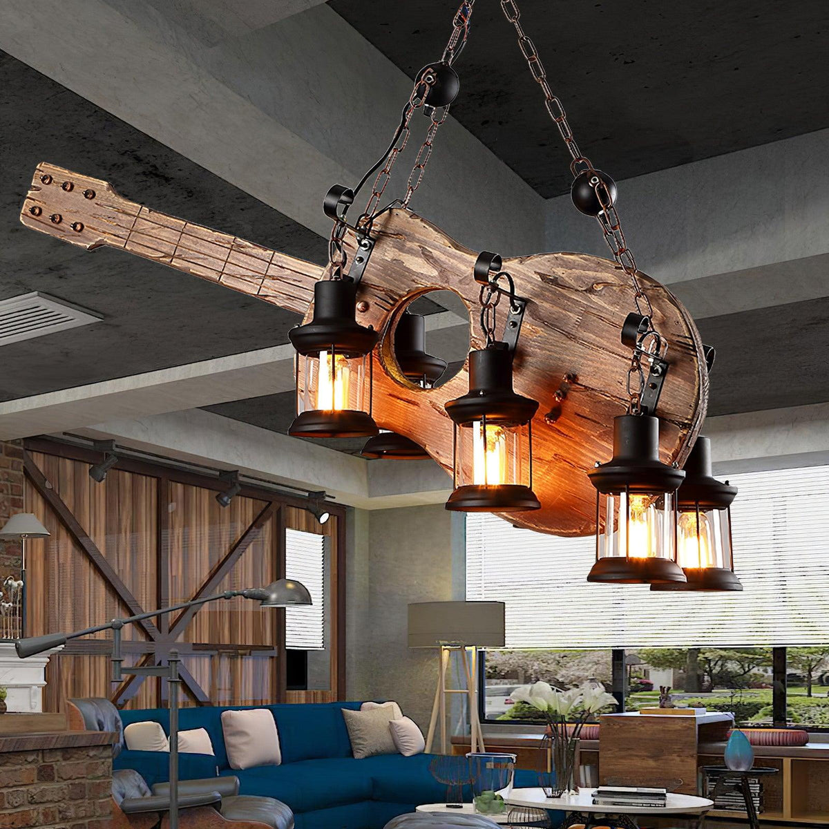 Lowenera Wood Pendant Light-Moonnatur