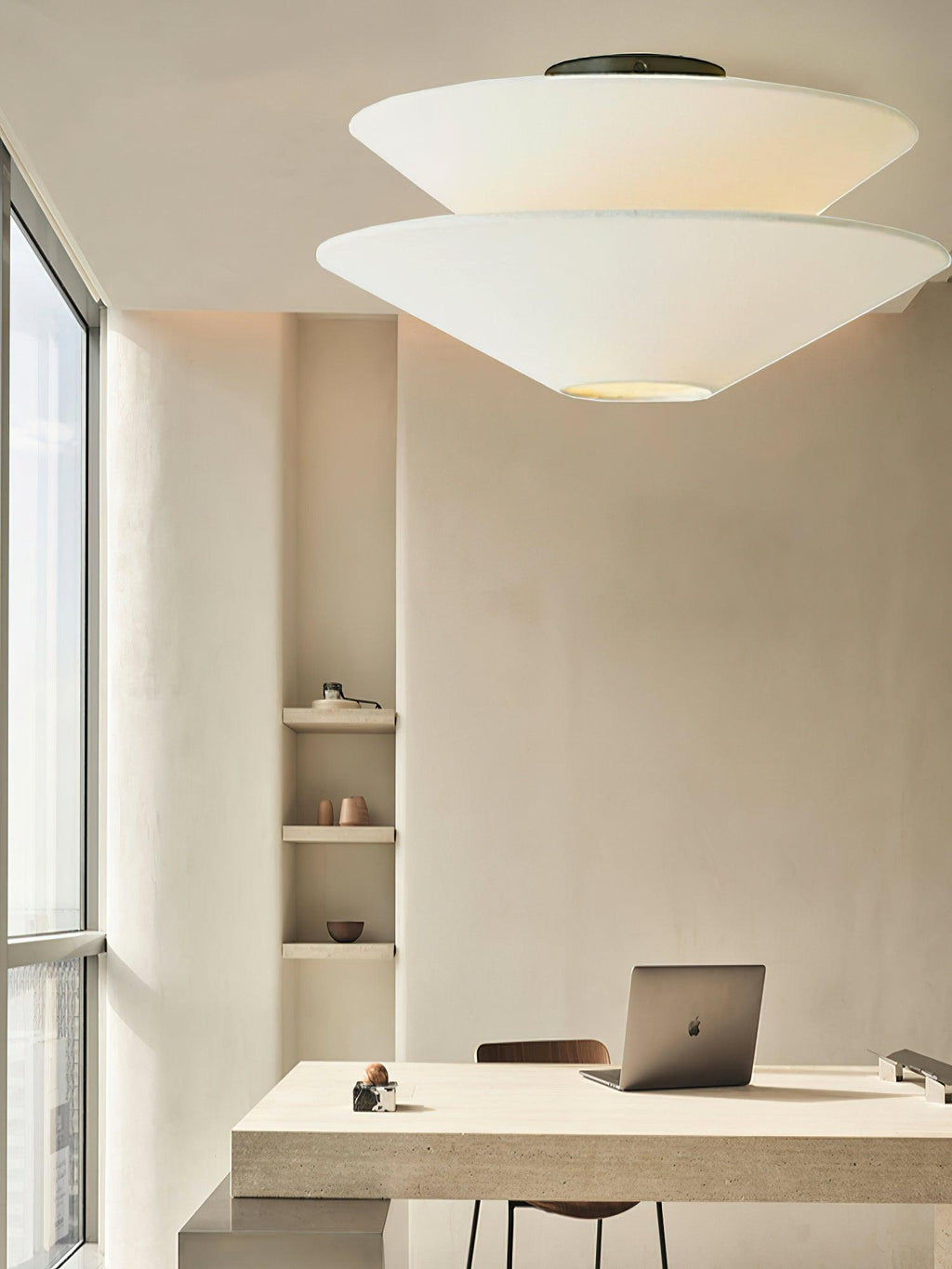 Qorielle Fabric Ceiling Light-Moonnatur