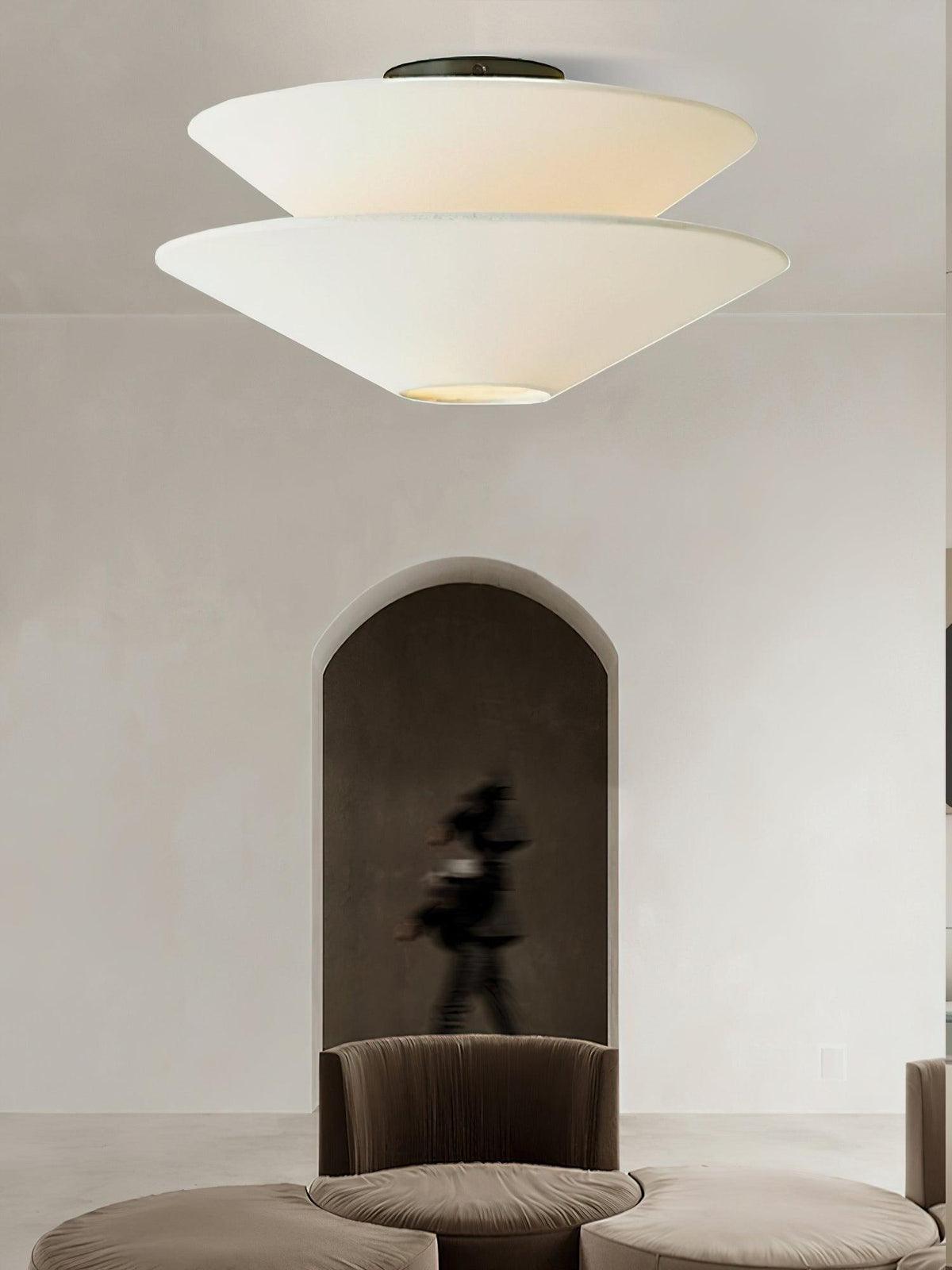 Qorielle Fabric Ceiling Light-Moonnatur