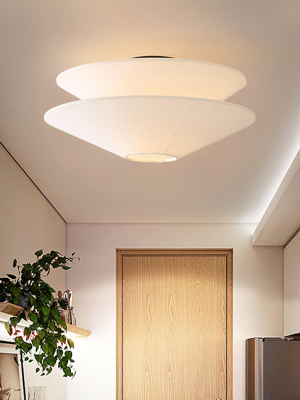 Qorielle Fabric Ceiling Light-Moonnatur