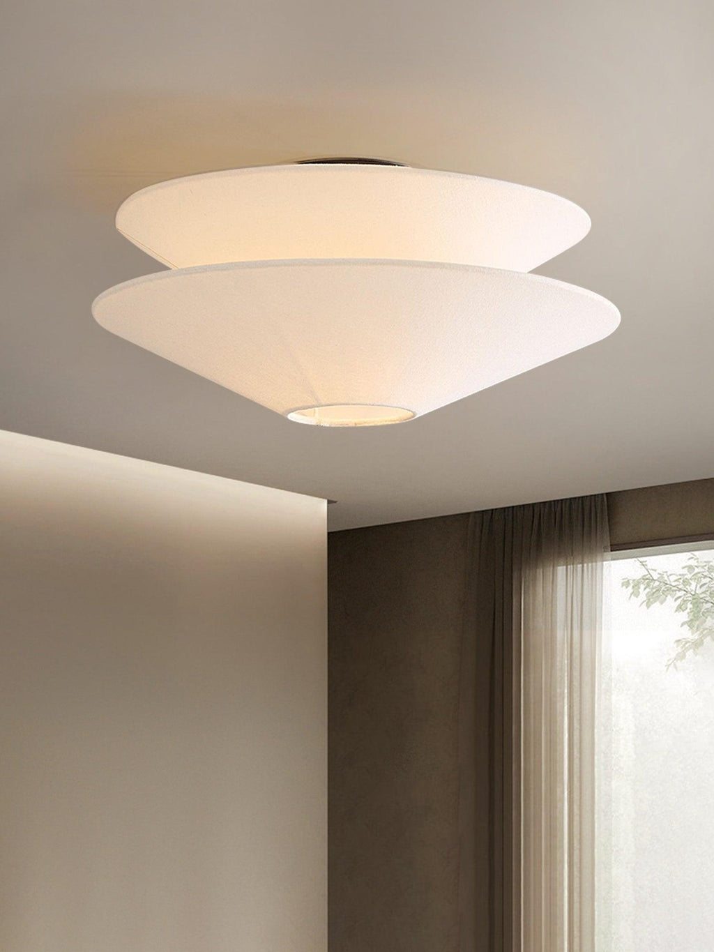 Qorielle Fabric Ceiling Light-Moonnatur