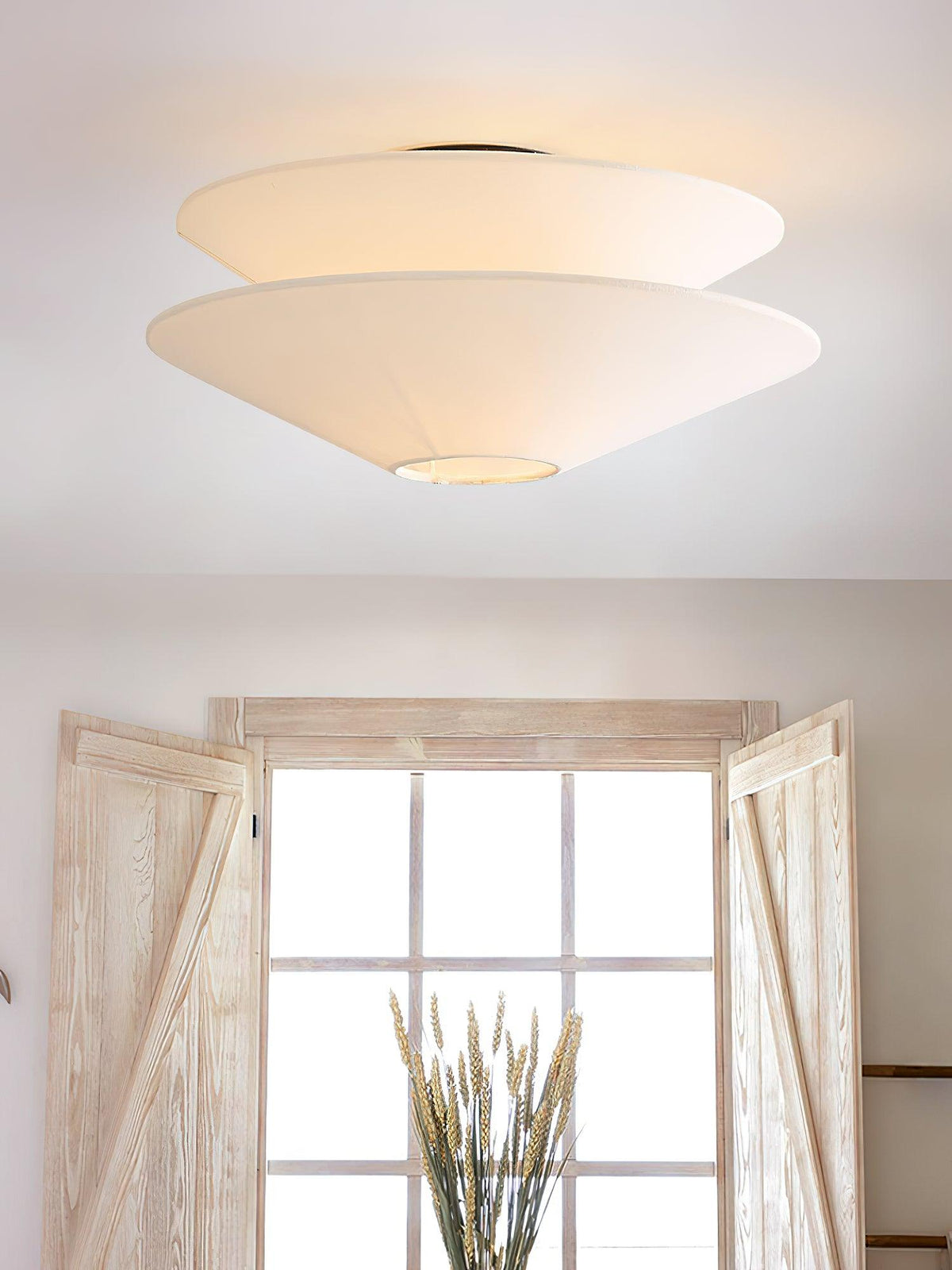 Qorielle Fabric Ceiling Light-Moonnatur