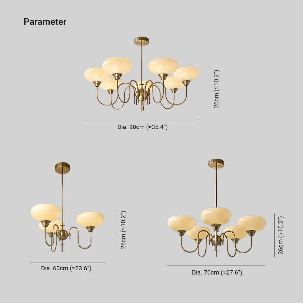 Elseneris Glass Chandelier-Moonnatur