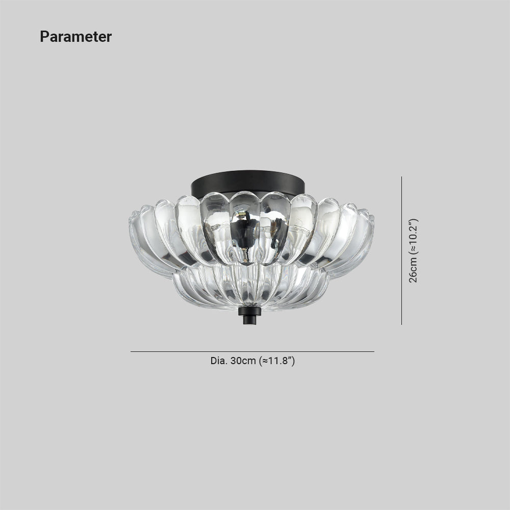Edrenaelle Glass Ceiling Light-Moonnatur