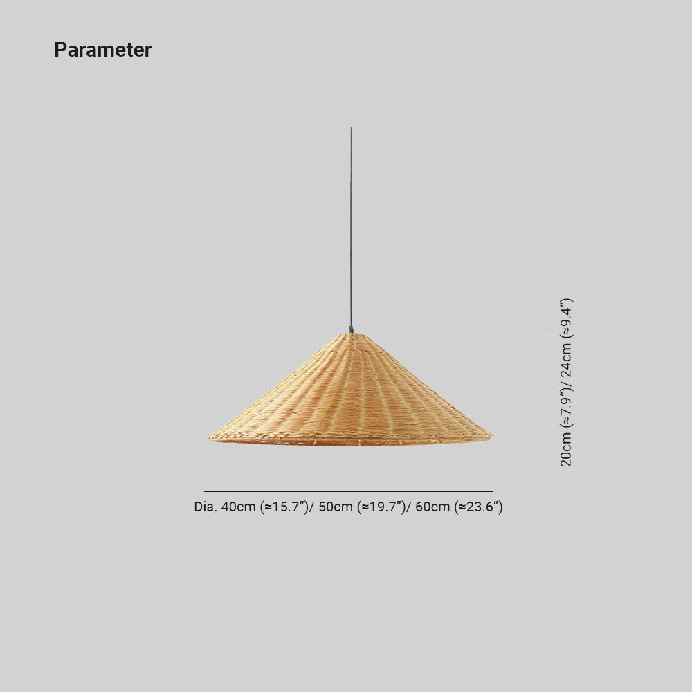 Dorrenenis Rattan Pendant Light-Moonnatur