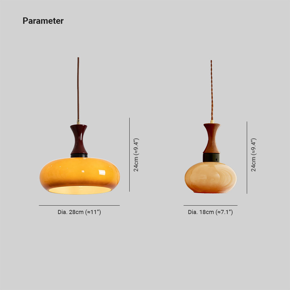 Denelelis Glass Pendant Light-Moonnatur