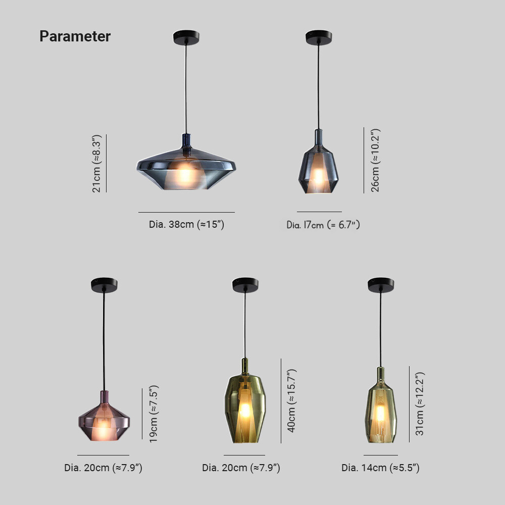 Darnelenelle Glass Pendant Light-Moonnatur