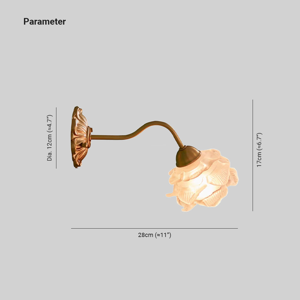 Caldenis Glass Wall Light-Moonnatur