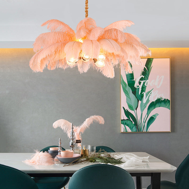 Dorrenwick Feather Pendant Light-Moonnatur