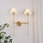 Whitenorie Fabric Wall Light-Moonnatur