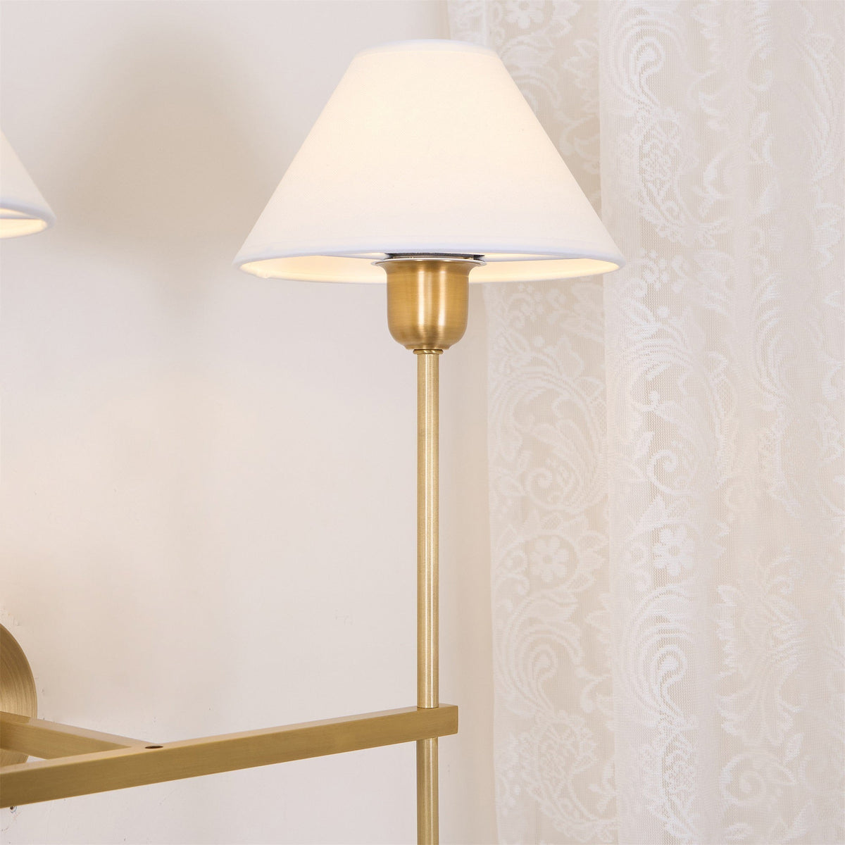 Whitenorie Fabric Wall Light-Moonnatur