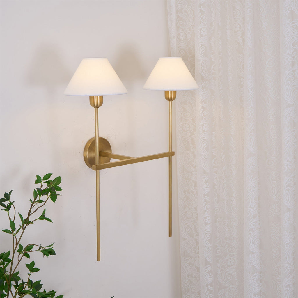 Whitenorie Fabric Wall Light-Moonnatur