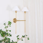 Whitenorie Fabric Wall Light-Moonnatur