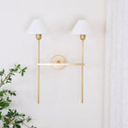 Whitenorie Fabric Wall Light-Moonnatur