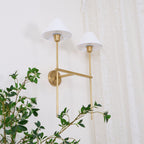 Whitenorie Fabric Wall Light-Moonnatur