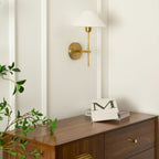 Whitenorie Fabric Wall Light-Moonnatur
