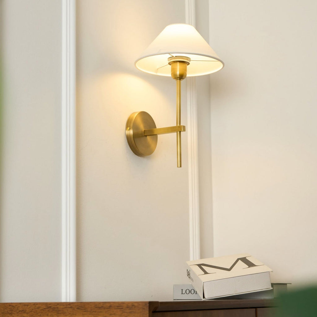 Whitenorie Fabric Wall Light-Moonnatur