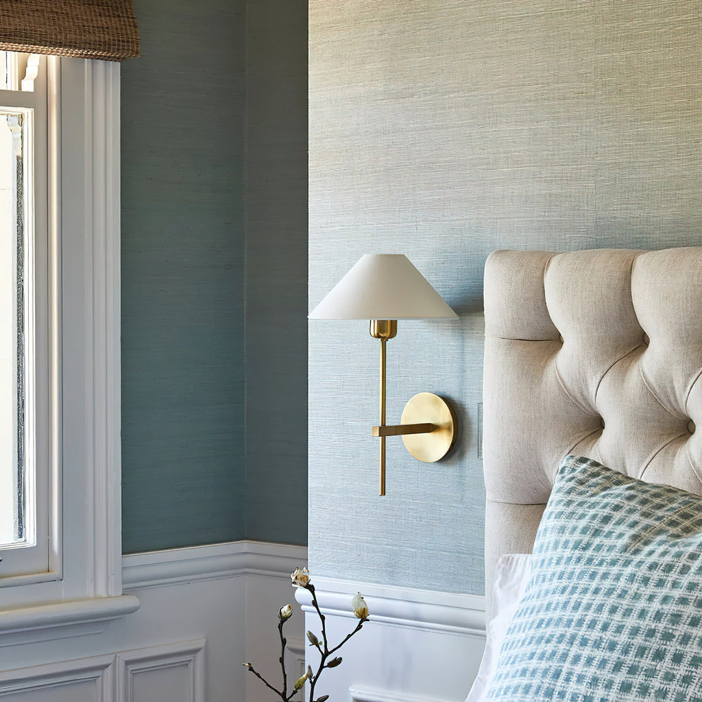 Whitenorie Fabric Wall Light-Moonnatur