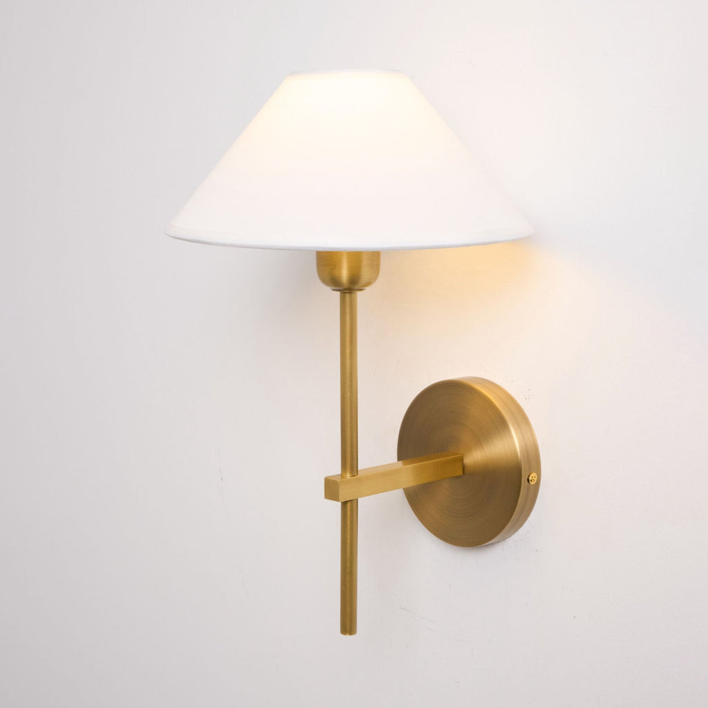 Whitenorie Fabric Wall Light-Moonnatur