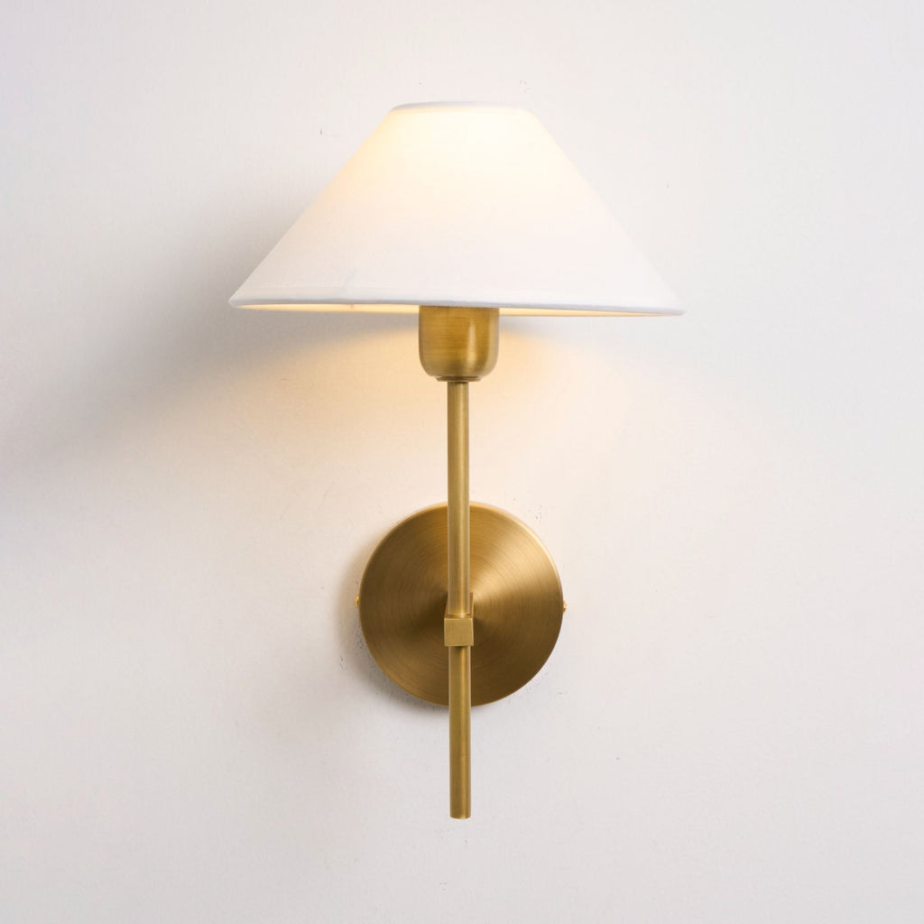 Whitenorie Fabric Wall Light-Moonnatur