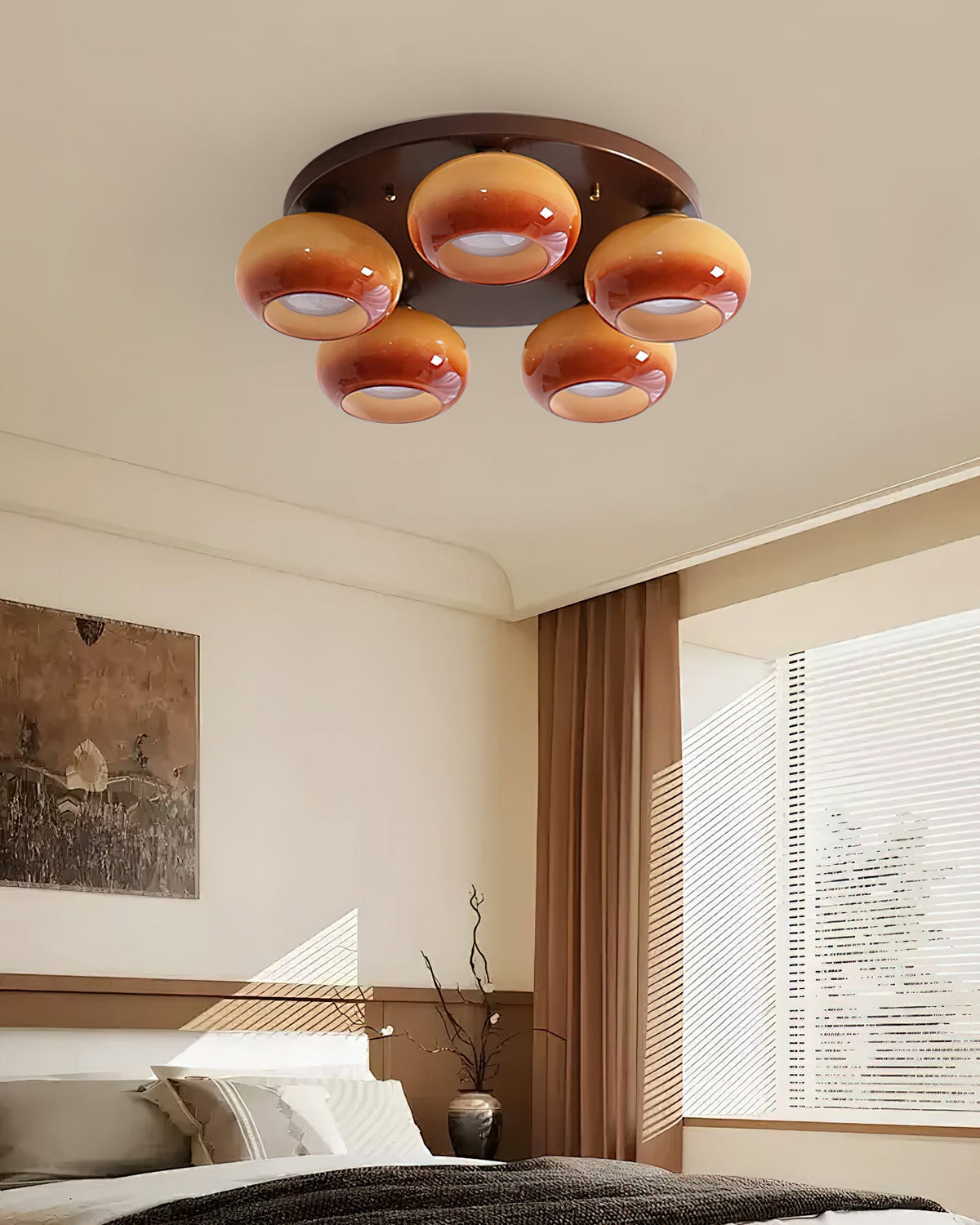 Yardenhill Glass Ceiling Light-Moonnatur